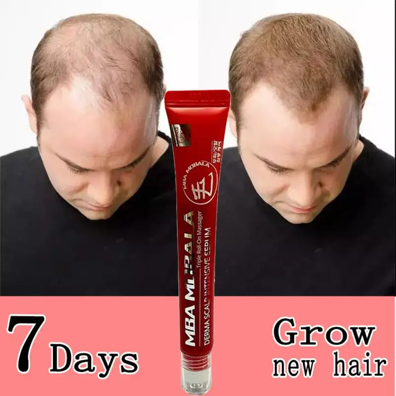 

Сыворотка для роста волос, Дерма для кожи головы, интенсивный Ампульный массажер с тройным роликом, быстрая восстановление линии волос, против выпадения волос