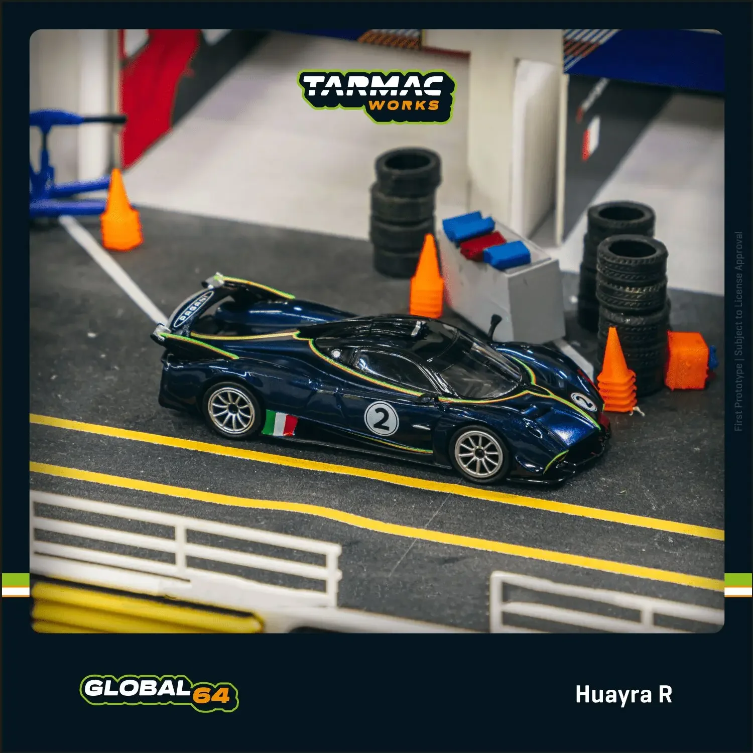 

Tarmac работает 1:64 Huayra R коллекция литых под давлением моделей автомобилей