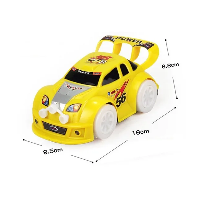 Light Up Baby Car Toys Boys Kids Like Item Automatic Steering Musical Electric Sports Car Model Toys for Children Christmas Gift 3