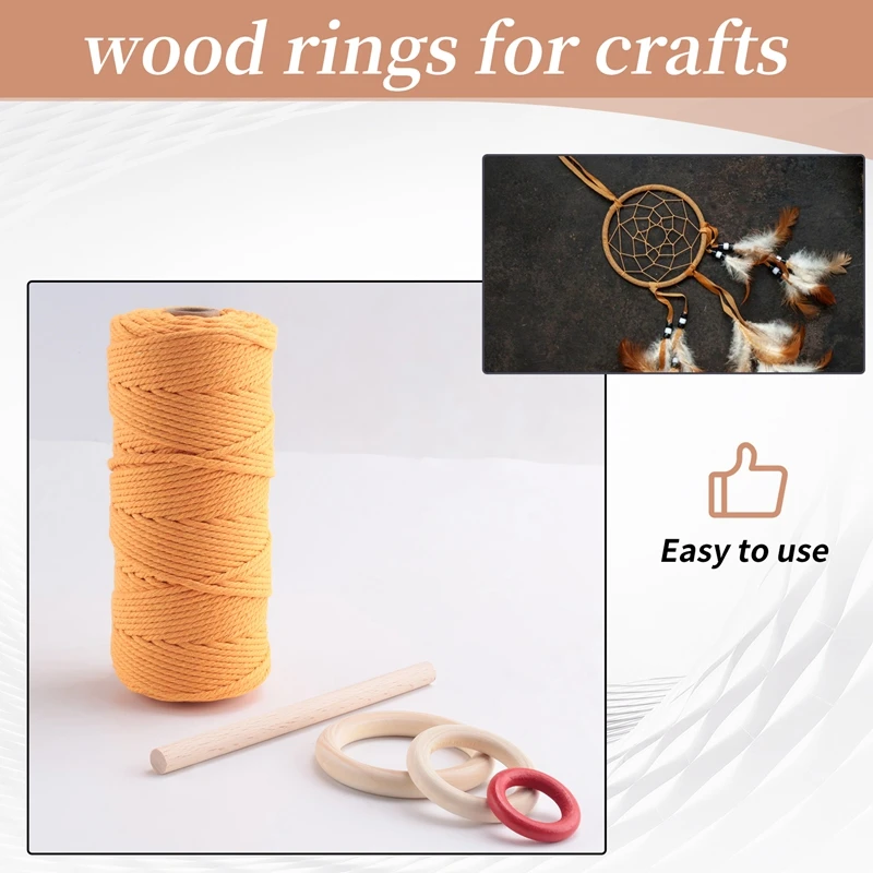 Macrame Plant Hanger Kits For Beginners Crafts Kits For Adults Art Supplies & Materials 3Mm Macrame Cord Hanging
