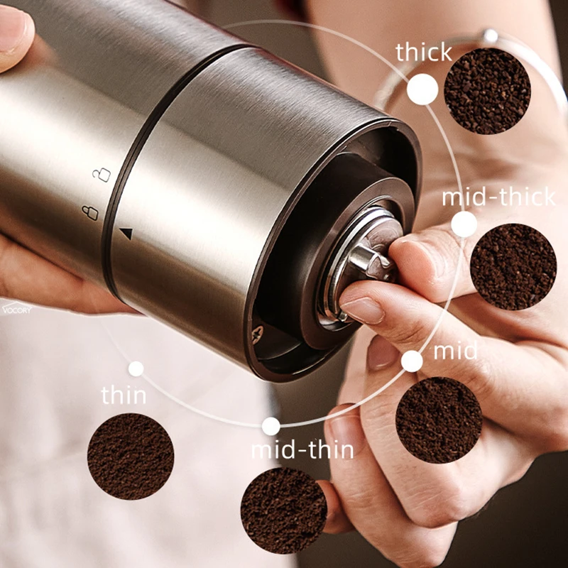 Portable Upgrade Electric Coffee Grinder TYPE-C USB Charge CNC Stainless Steel Grinding Core Coffee Beans Grinder