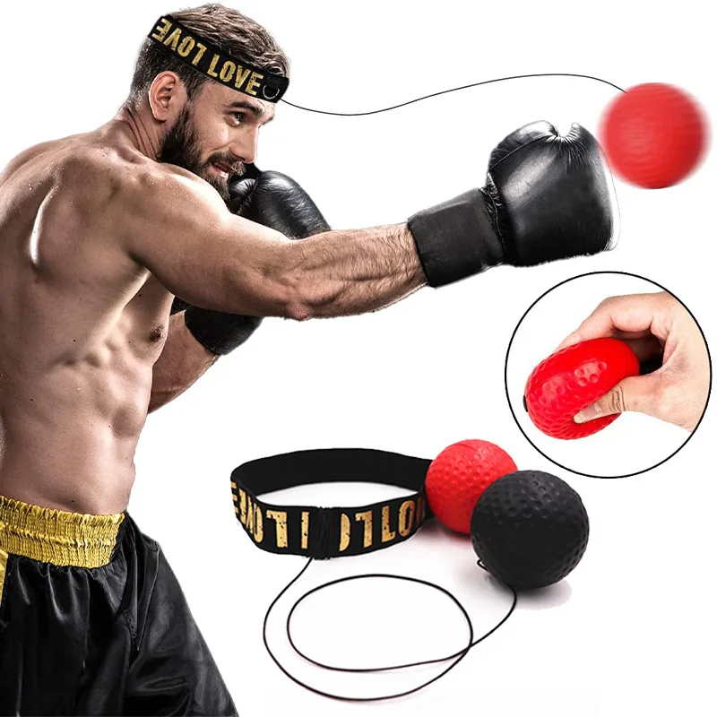 MMA Boxing Speed Ball Head-Mounted Pu Punch Ball Sanda Training Boxing Reflex Home Fitness Exercise Equipment Gym Accessories