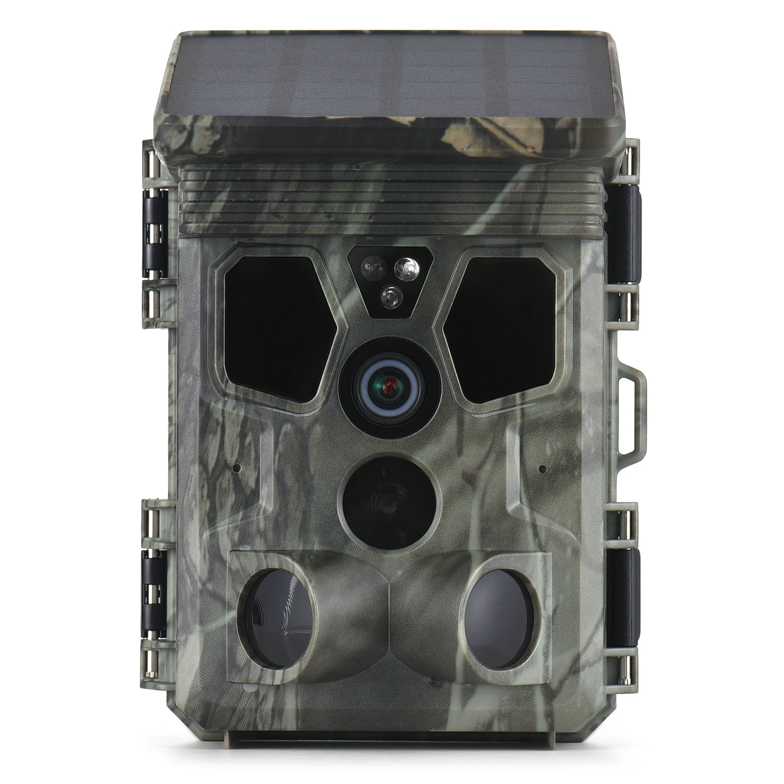 4K 50MP Solar Trail Camera 120&deg; Detection Angle Game Camera Night Vision IP65 Waterproof Hunting for Wildlife Monitoring