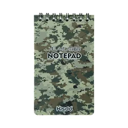Waterproof Eco - friendly Compact Outdoor Sketching and Drawing Notebook (Green camoufl)