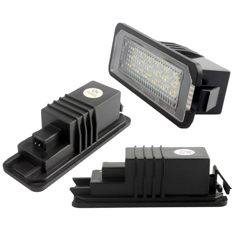 2Pcs 18 LED Number License Plate Light Lamps For VW GOLF 4 5 6 7 6R Passat B6 Lupo Scirocco Polo Car License Plate Lights