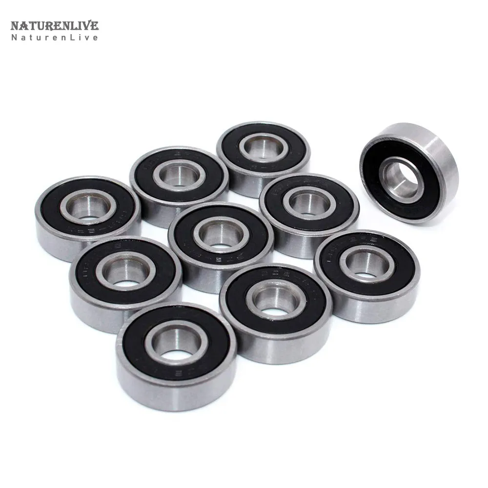 10Pcs 608- Longboard Integrated Bearing Skateboard Wheel Bearing Inline  Roller Skate Bearing 8X22X12.6mm,Red - Walmart.com