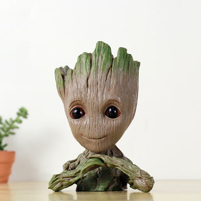 Modern Babafa Figura Groot Virág Edény Ültetvényes Pot Otthoni Iroda Dekoráció Szervező Műanyag Dísz Születésnapja - Image 4