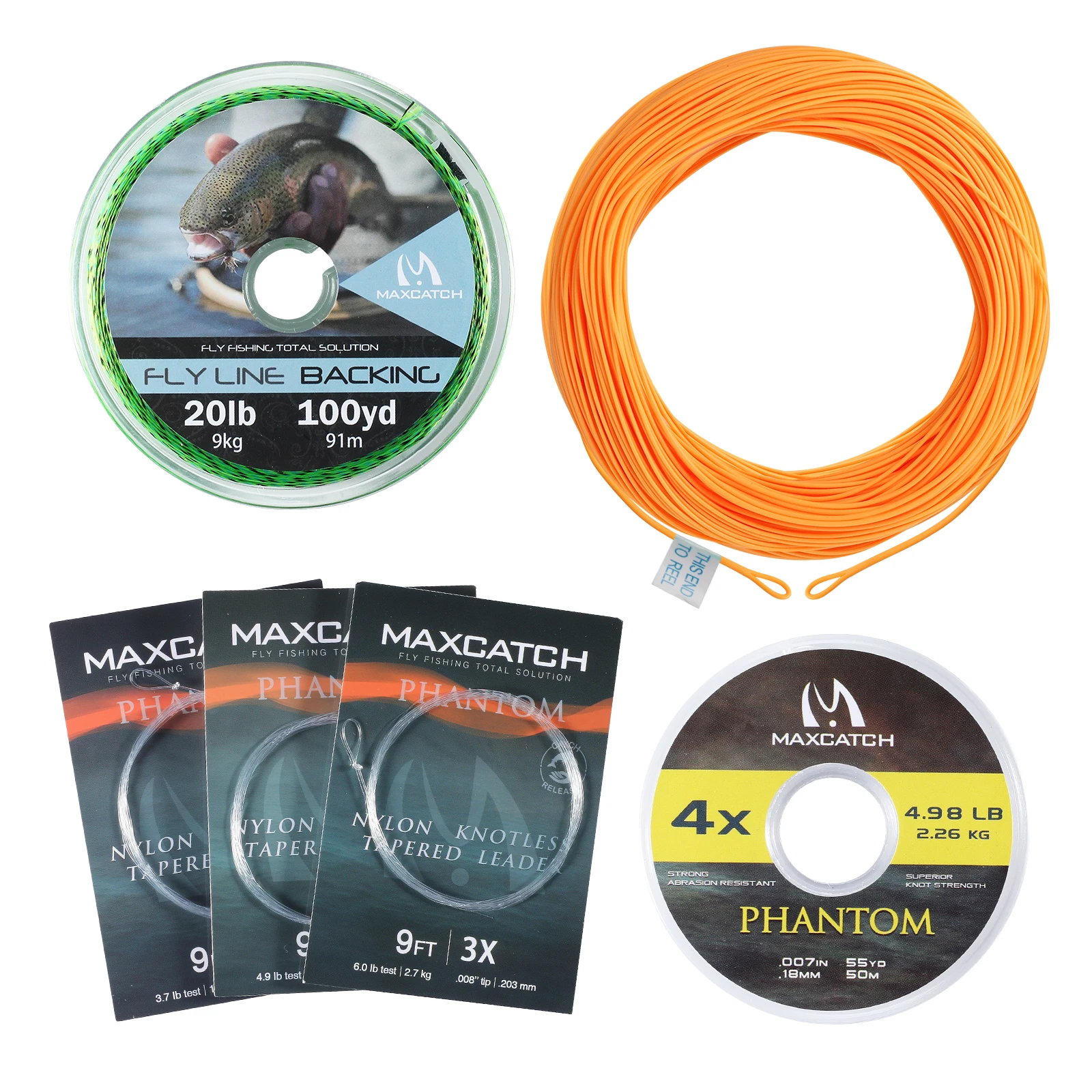 Premium Weight Forward Floating Fly Fishing Line with Dual Welded Loops - 100FT