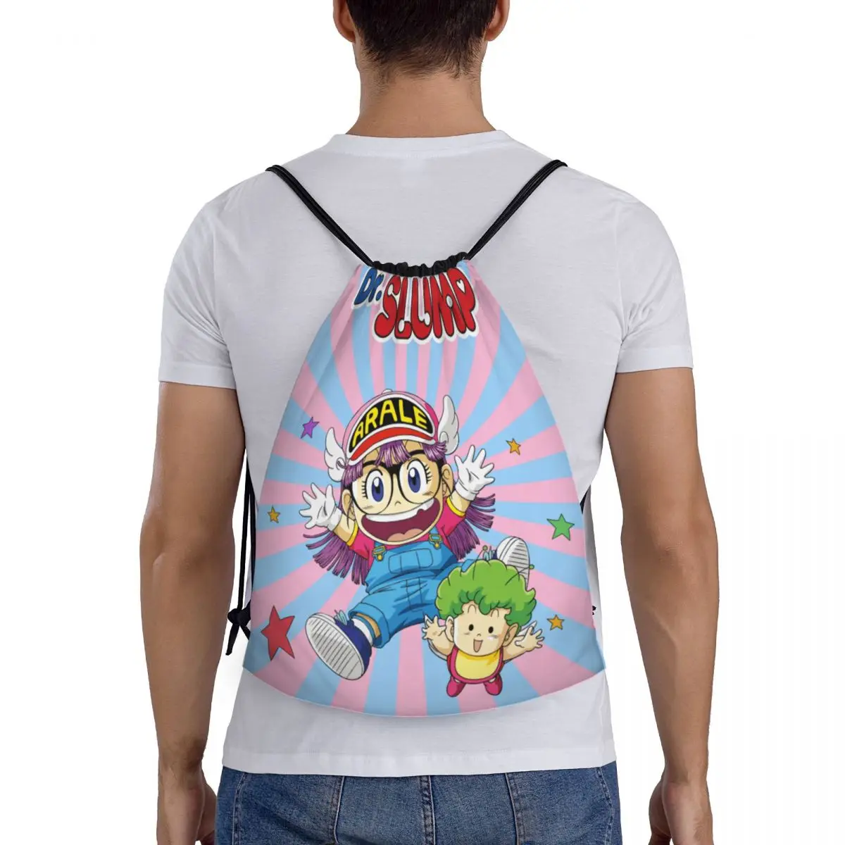 Borsa Con Coulisse SmartyPants - Nera Con Teschio E Scimmia Anime (One Piece) - Zaino In Nylon Per Palestra, Scuola, Sport - 2