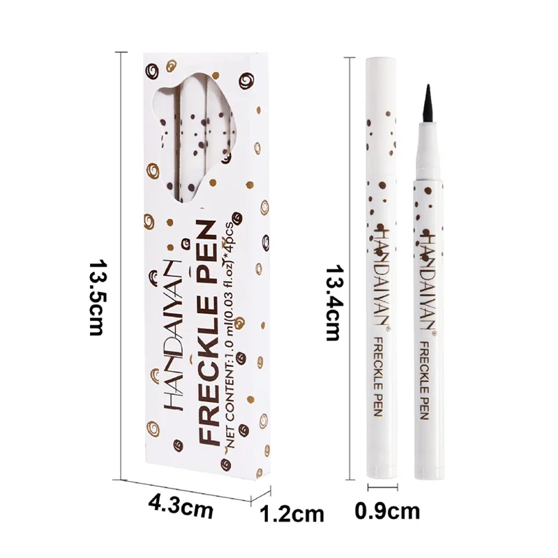 Freckles Pen Long Lasting Waterproof Dot Spot Pen Create Sunkissed Makeup 4PC