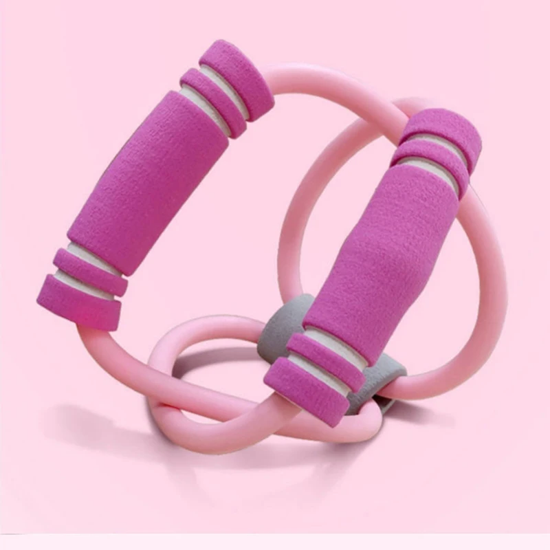 Fitness Resistance Band Gym 8 Word Elastic Band Chest Developer Rubber Expander Rope Sports Workout Resistance Bands Fitness Equipment Yoga Training fitness resistance band fitness accessories