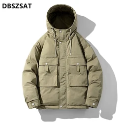 Male Motorcycles Warm Jackets Casual Solid Fashion Autumn Men Jackets Vintage Warm Parka Coats High Quality Winter Jacket Men