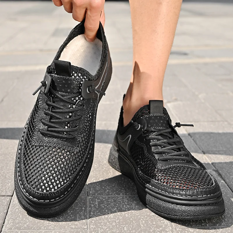 Men's Low Rise Trekking and Hiking Shoes Outdoor Sports Summer Summer Men's Beach Shoes_voghion.com