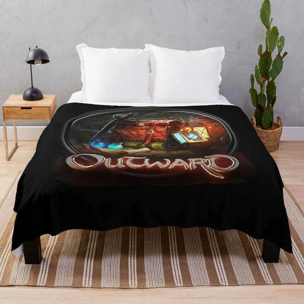 

OutwardClassic T-Shirt.png Throw Blanket Decorative Blankets Flannel Fabric Cute Blanket