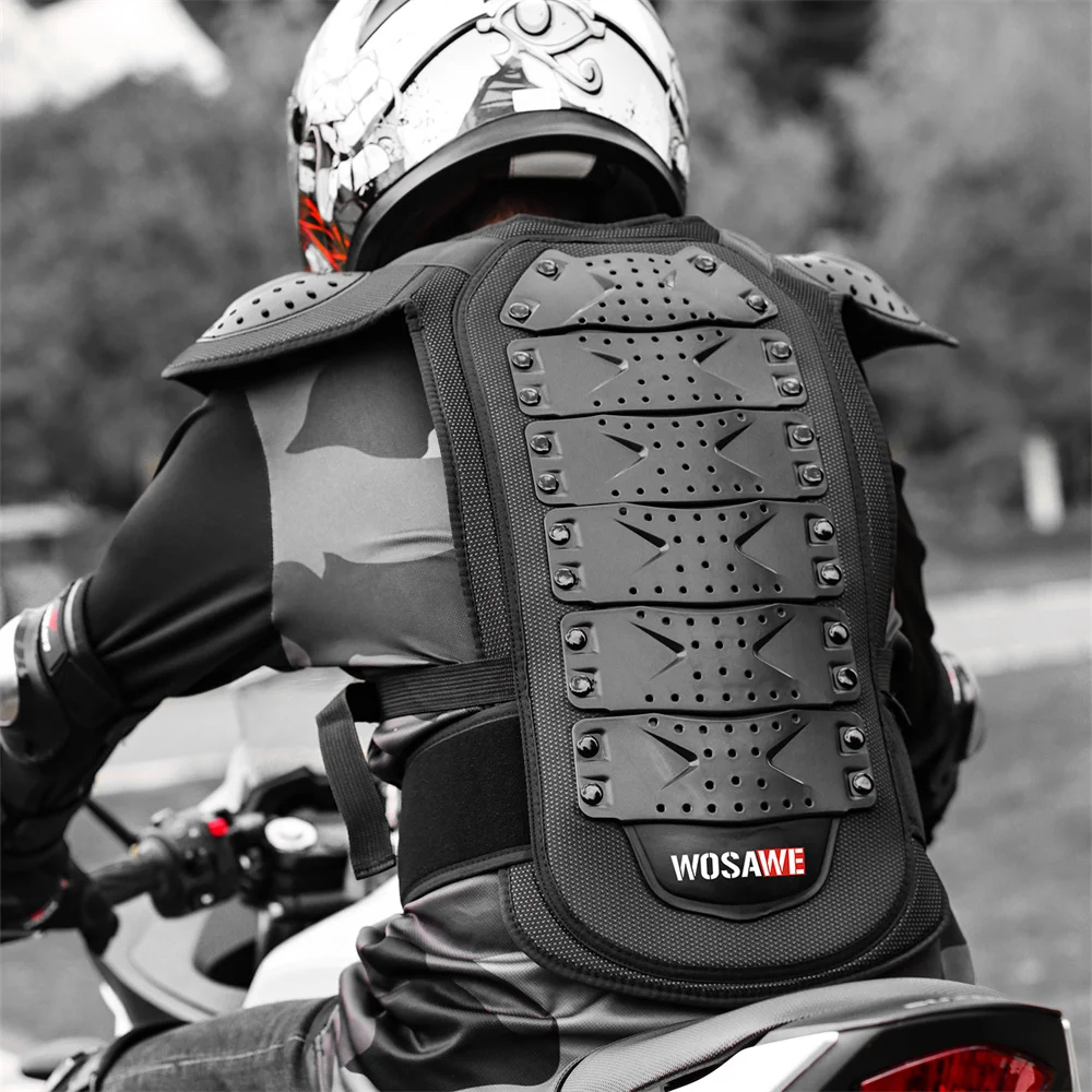 Adult Full Body Protector Vest Armor Off-road Motocross Armor Jacket Chest Spine Protection Gear Elbow Pads Knee Guard
