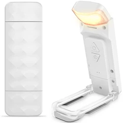 Versatile Rechargeable Reading Light with Adjustable Brightness and Timer (White)