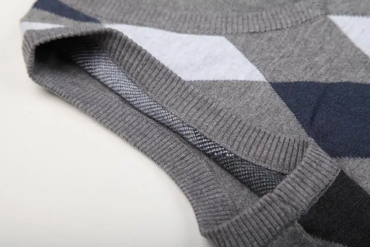 Pull Homme DOCKERS Bleu – Maille Diamant, Col Rond, Manches Longues, Taille M