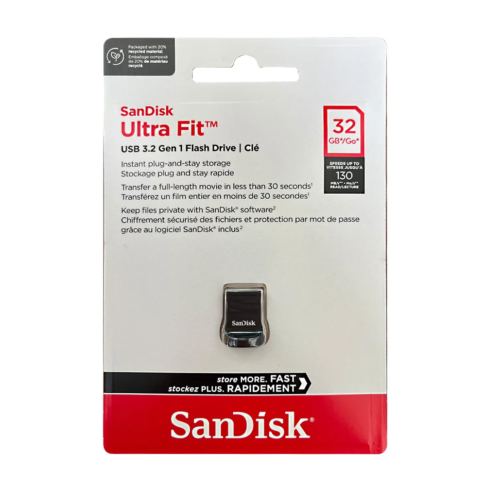 샌디스크 CZ430 USB 3.2 USB 플래시 드라이브 32GB 미니 펜 드라이브 64GB 펜드라이브 128GB 메모리 USB 스틱 256GB 저장 장치 U 디스크 512GB