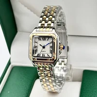 MAYZHISU Women's Fashion Square Watches Gold Alloy Strap Luxury Ladies Quartz Wristwatches Qualities Female Roman Scale Clock 1