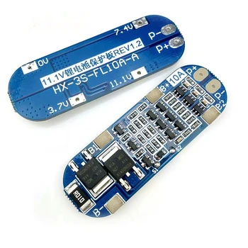 BMS 3S 10A 11.1V 12V 12.6V 18650 Caricabatteria al litio Scheda di protezione Accumulatori e caricabatterie di riserva Ricarica BMS 3S Celle batteria agli ioni di litio PCB