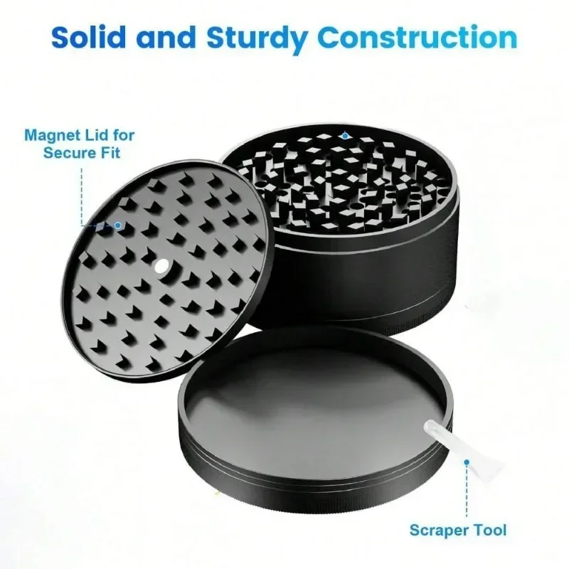 Boho Tree Herb Grinder nut spice grinder herb grinder pepper grinder herb spice grinder 4-layer Metal Spice Pepper Mill Mortar 50/63mm