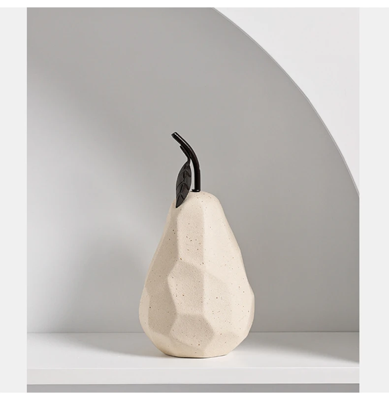 Nordic Apple and Pear Ceramic Sculpture