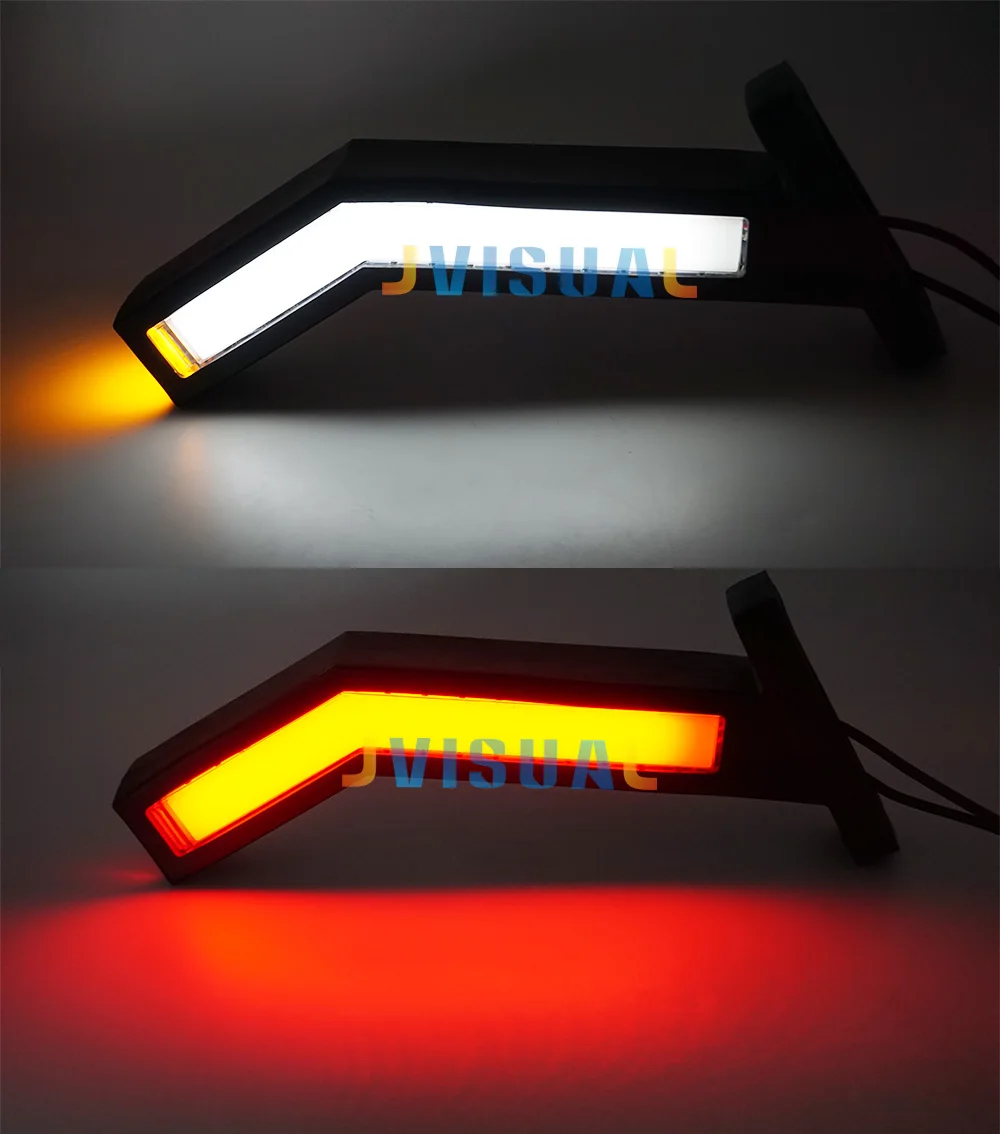 2PCS Waterproof 12-24V Trailer LED Side Marker Lighting Outline Marker Truck Light Neon Stalk Side Light For Trailer