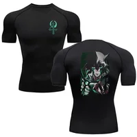 Compression Shirt Man Gym Anime Bleach T Shirt For Men New Trend Sport Men Fitness Tracksuit Boxing Jerseys Compression Shirt 1