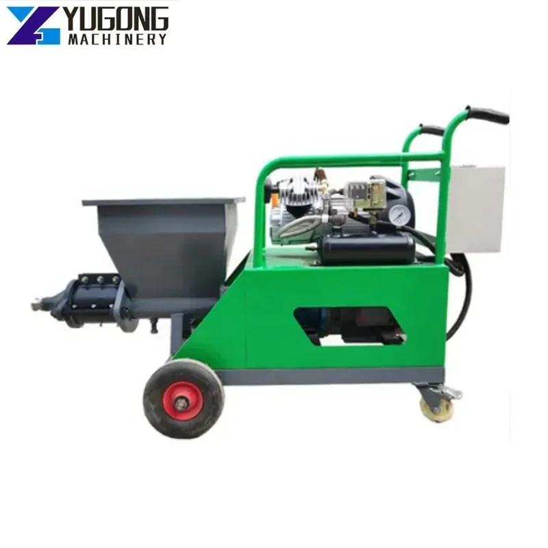 

YG Multifunctional Cement Mortar Spraying Machine Electric Diesel Mini Stucco Pump Cement Sand Mortar Spraying Machine