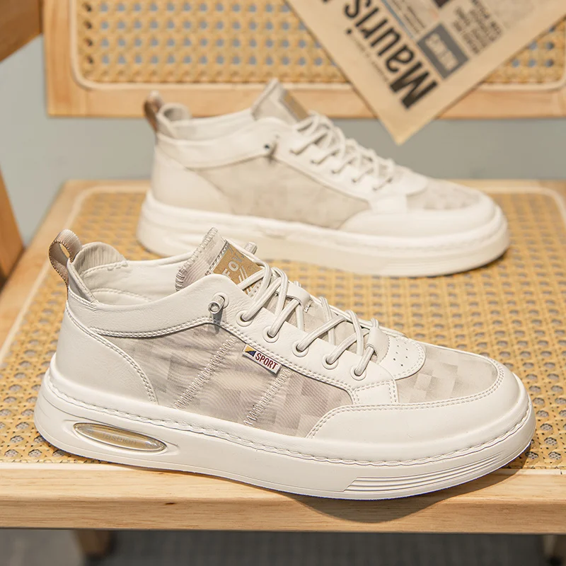 

Summer new lightweight breathable men's shoes sports casual white shoes cloth Joker fashion shoes student sports running shoes