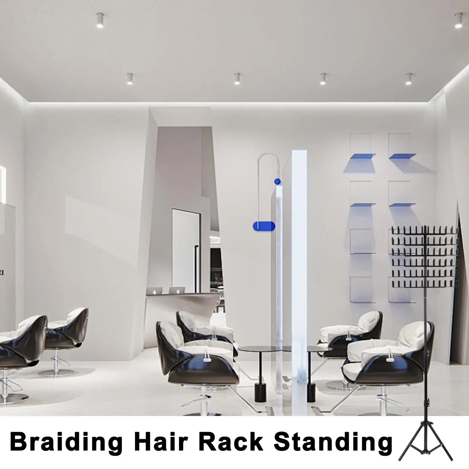 144 Pegs Hair Braiding Rack 2 Sided Hair Racks for Braiders Standing Height Adjustable Braid Rack Holder Stylists Braiders Tools