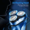 SEJOY Rechargeable Wet & Dry Use Electric Shaver Pop-up Hair Trimmer Rotary Shaving Machine Razor 6