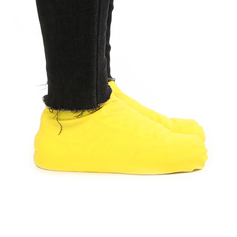 1 Pair Reusable Silicone Shoe Covers Waterproof Rain Overshoes Rain Boots Shoes Protector Anti-slip Rubber Shoe Covers Boot shoe covers