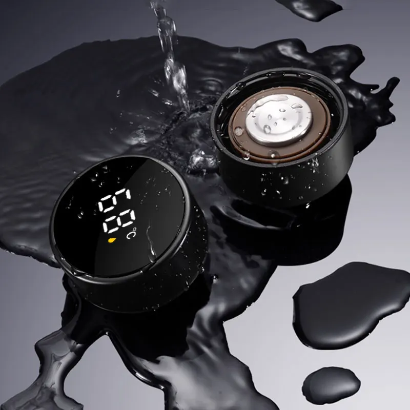 1Pcs Car Smart Thermos Bottle With Temperature Display Coffee Cup For Subaru WRX STI Forester Tribeca Levorg Impreza XV Outback