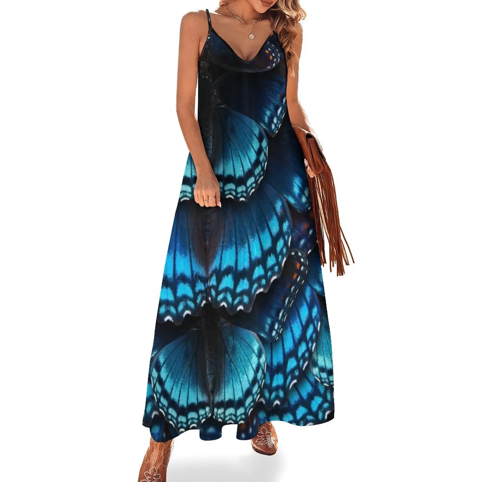 

Blue Butterfly Mandala - Asymmetrical Sleeveless Dress cute dress elegant party dresses for women 2023 womens dress