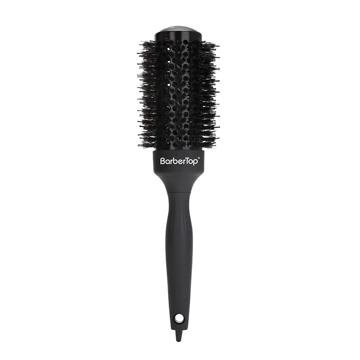 Neue Runde Rollbürste mit Wildschweinborsten, Hitzebeständige Lockenbürste, Glättbürste, Haarkamm, Friseur-Styling-Werkzeug – Detail 10