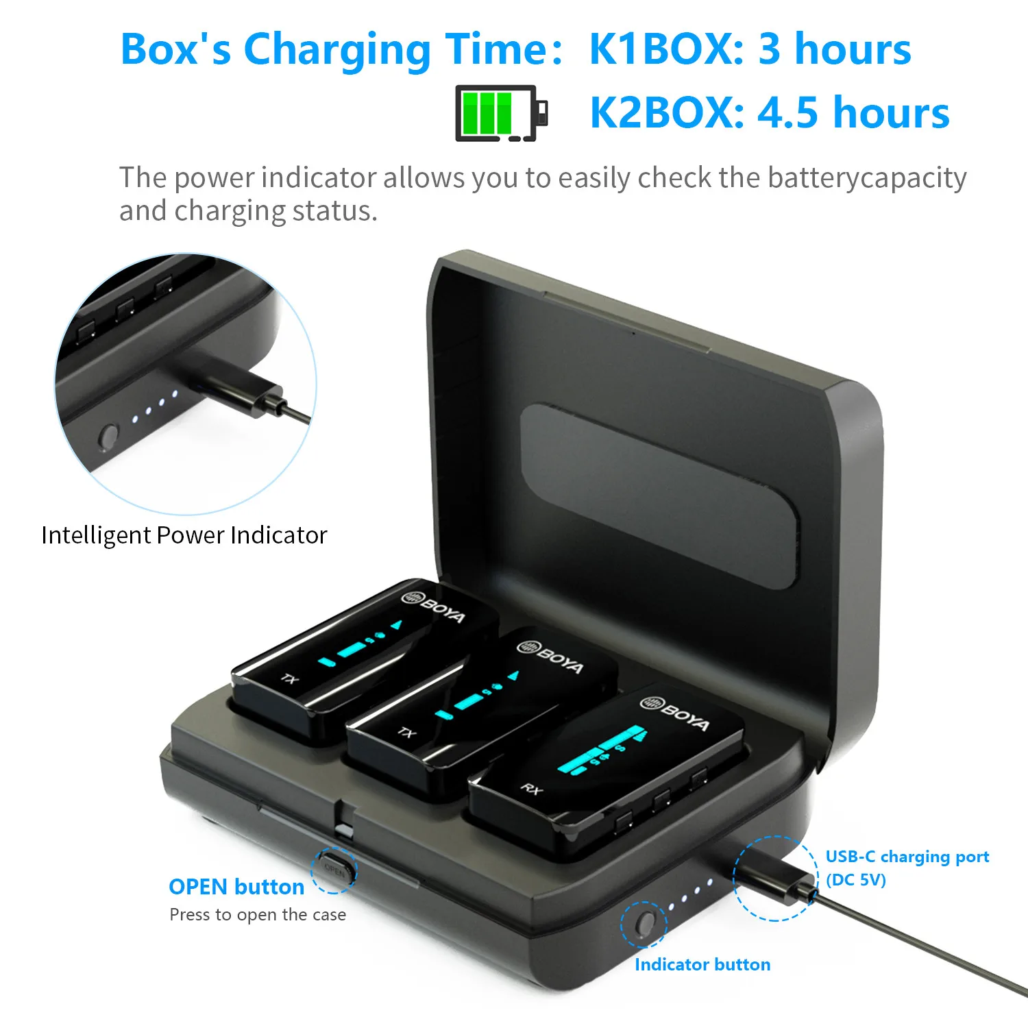 BOYA BY-XM6 K Wireless Lavalier Lapel Microphone for iPhone Android Cell Phone PC DSLR Cameras Live Streaming Youtube Recording