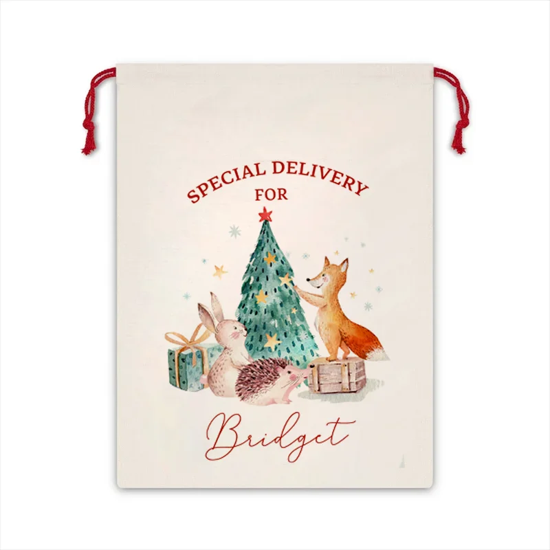 30 x 40 cm, personalisierte Weihnachtstaschen für Kinder, individueller Weihnachtssack, Weihnachtsgeschenk, Sack und Strumpfstil, Dekoration, Geschenk – Detail 2