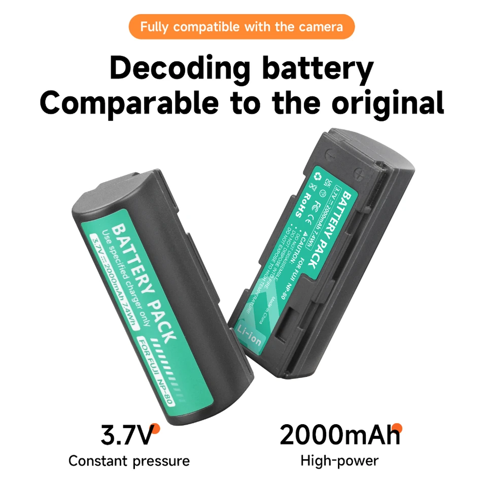 Batterie pour FUJI FujiFilm NP-80 NP80 KODAK KLIC-3000 DC-4800 NEUVE en France