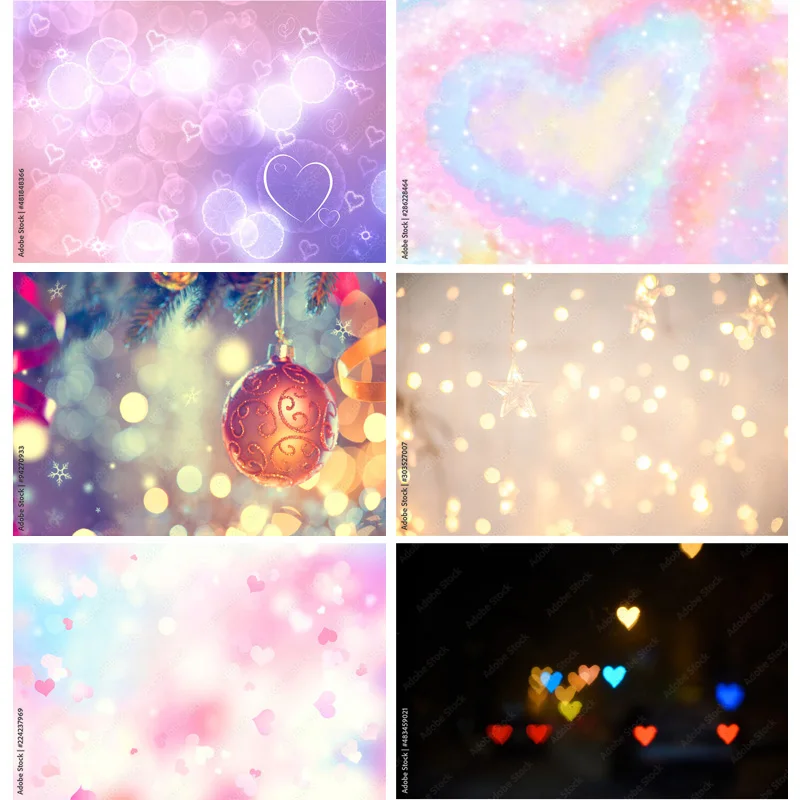 

SHUOZHIKE Bokeh Photography Backdrops love Glitter Facula Light Spot Photo Background Studio Photocalls Props 22518 GB-06