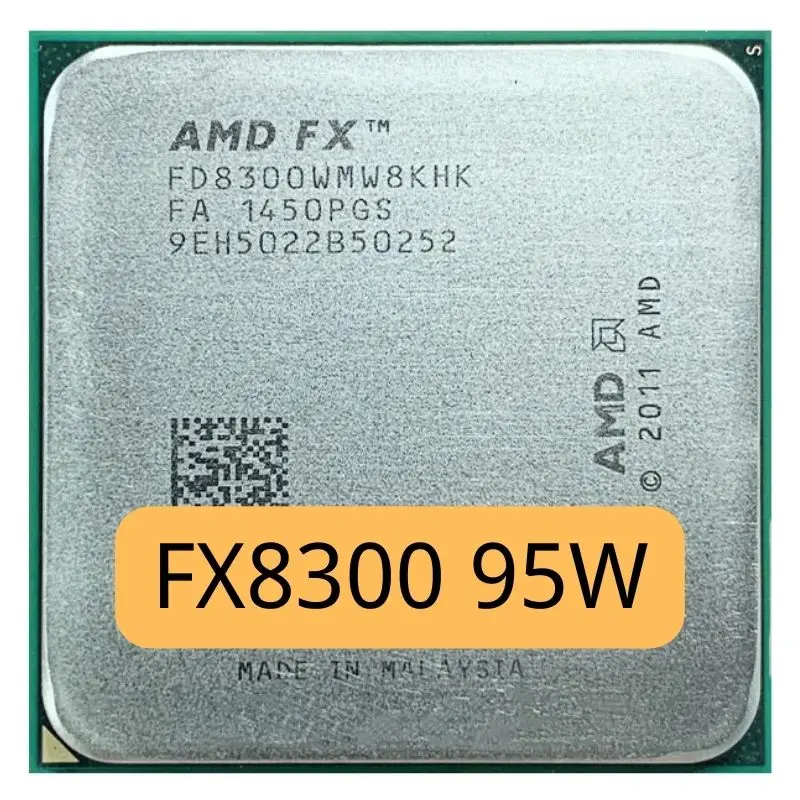 

AMD FX-8300 FX 8300 FX8300 3,3 ГГц, б/у Восьмиядерный процессор 8M, разъем AM3 +, ЦП 95 Вт, стандартная фотография