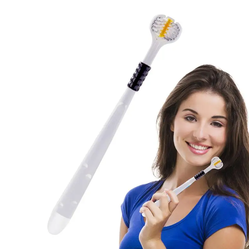 Triple Bristle Soft Toothbrush Sensory Bristle Travel Toothbrush Three Travel Complete Tooth And Gum Care