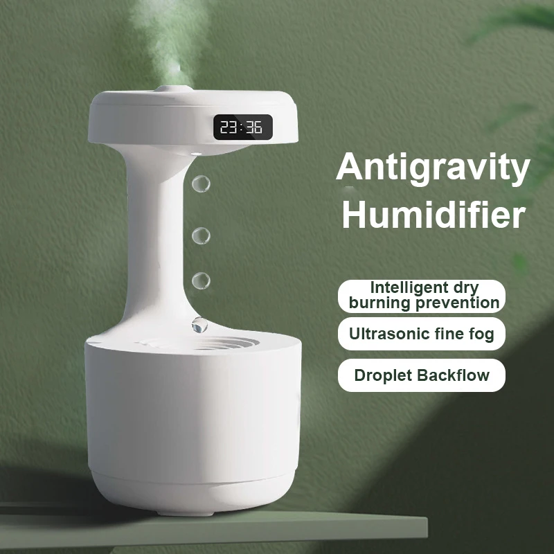 

Anti Gravity USB Air Humidifier Ultrasonic Air Purifier 800ML Levitating Water Drops Mist Maker Fogger Perfume Aromatherapy