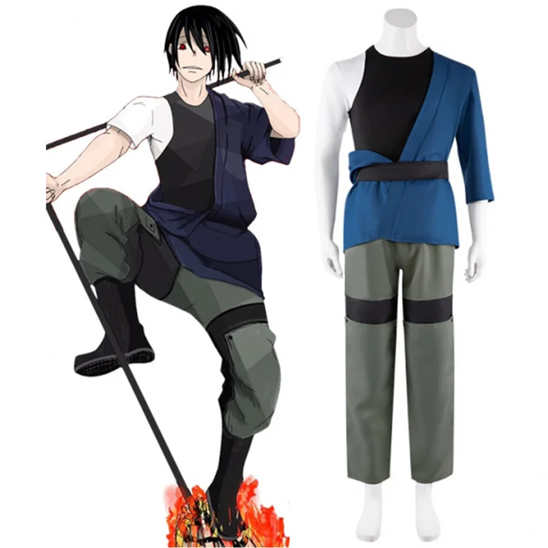 

Fire Force Enen No Shouboutai Benimaru Shinmon Cosplay Costume Blue Green Men Uniform Suit Halloween Carnival Party Outfits