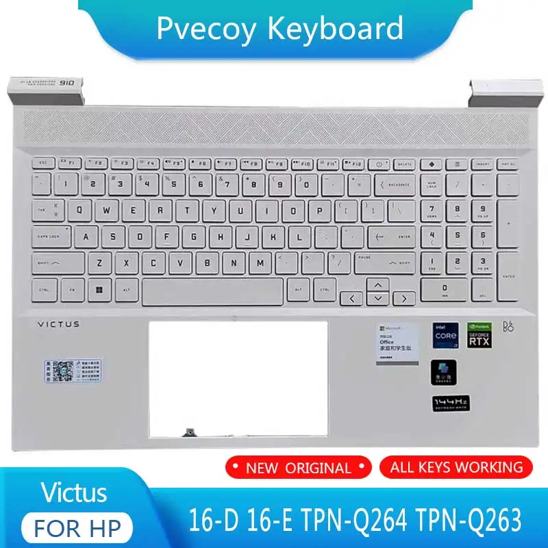 

New For HP Victus 16-D 16-E TPN-Q264 TPN-Q263 Laptop Palmrest Case Keyboard US English Version Upper Cover