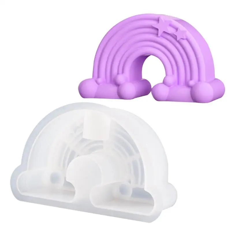 

Rainbow Bridge Candle Molds Arch Silicone Mold Reusable DIY U Shaped Bridge Geometry Candle Mold For Clay Aromatherapy Cake