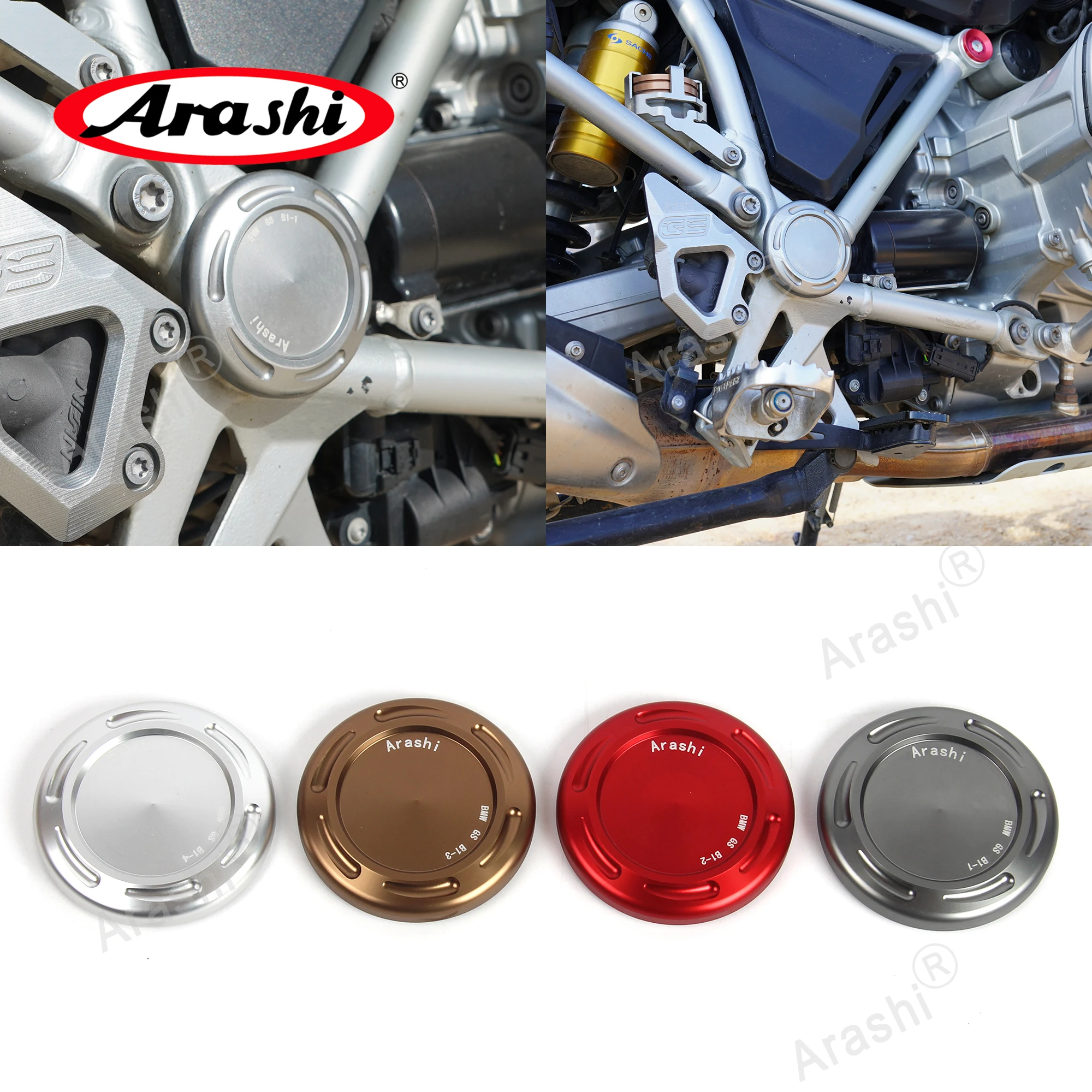 

Декоративная крышка рамы Arashi с отверстием для поворотного рычага R 1200 GS R1200GS / LC 2013 2014 2015 2016 2017 2018 / Adventure LC 14-18
