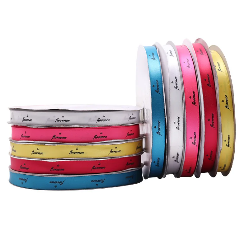 DIY satin ribbon Weddind & Personalized packing and marriage customize ribbon/GIFT PACKING sale by roll