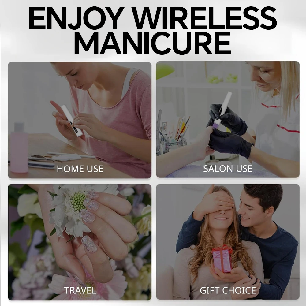 UV Light for Gel Nails - Timer, Stand & Indicator, Portable Rechargeable Mini Handheld LED Nail Lamp, Nail Dryer for Fast Curing