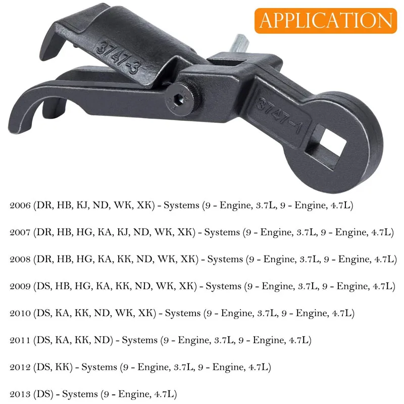 Rocker Arm Remover Installer & Valve Spring Tool for Chrysler, Dodge, Jeep 3.7L & 4.7L Engines 3747-123 10102 8426 8387 8516A